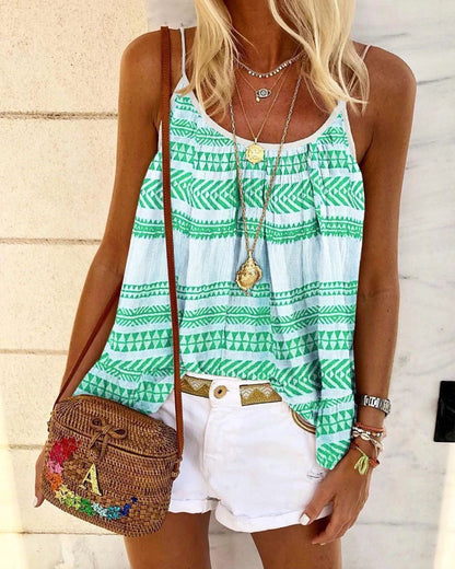 Summer Loose Casual Print Camisole