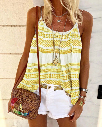 Summer Loose Casual Print Camisole