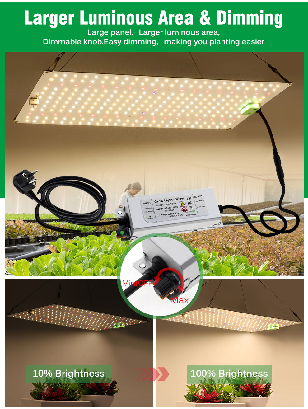 Quantum Plate Plant Fill Light Lamp 120W