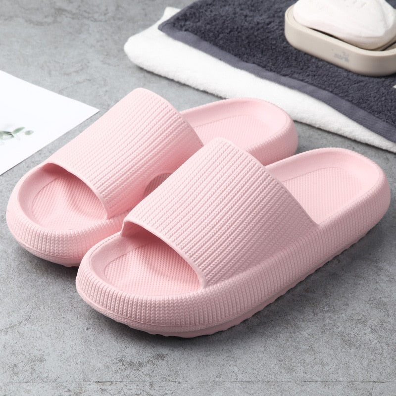 Womens Slip on Summer Beach Soft Sole Slide Sandals Leisure Men Ladies Indoor Bathroom Anti-slip Shoes