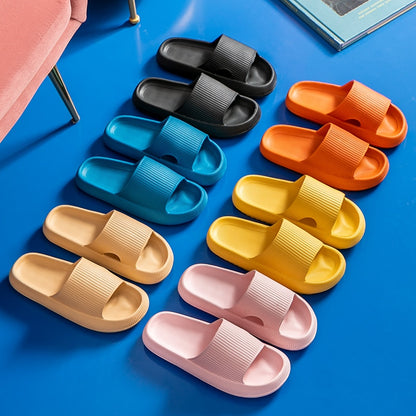 Womens Slip on Summer Beach Soft Sole Slide Sandals Leisure Men Ladies Indoor Bathroom Anti-slip Shoes