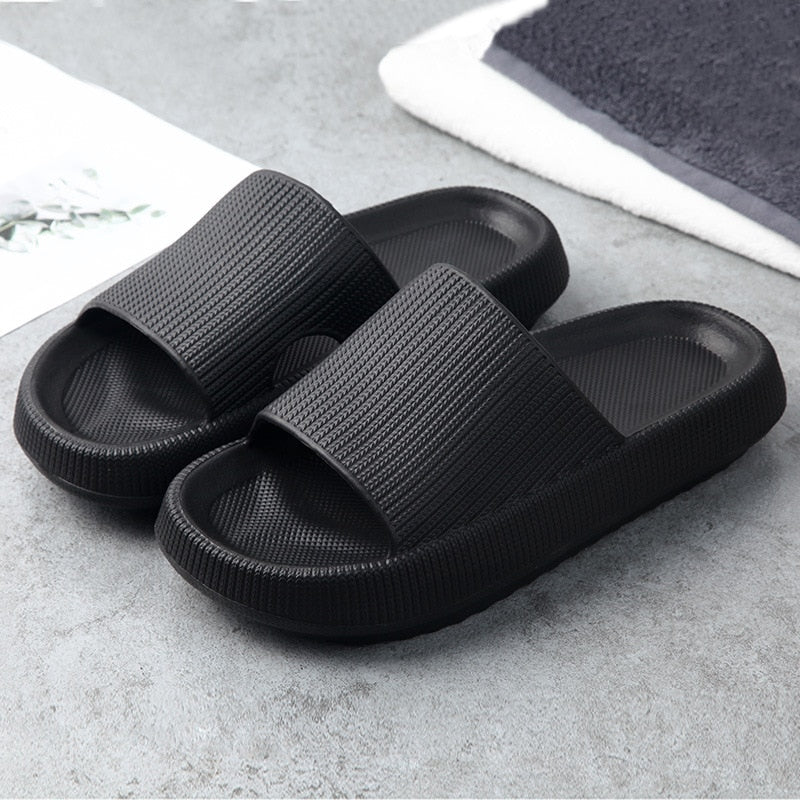 Womens Slip on Summer Beach Soft Sole Slide Sandals Leisure Men Ladies Indoor Bathroom Anti-slip Shoes